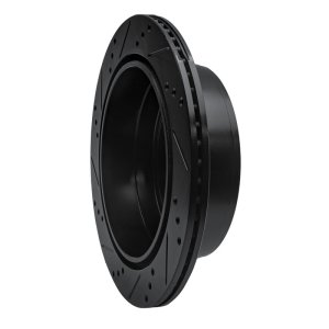 Ford F-150 Brake Rotor (1) - Rear Right - R1 Concepts - Drilled & Slotted - Black - `04-`11